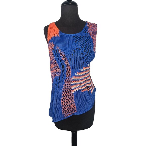 MIHARA YASUHIRO Distressed Knit Sweater Set Size 36 (US 6) Abstract Asymmetric - Picture 5 of 12